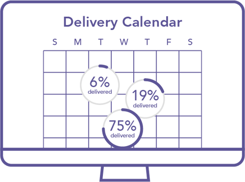 Mail Tracking Delivery Calendar