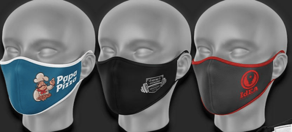 branded face masks