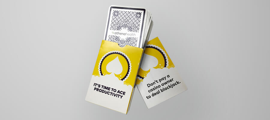 playing card direct mailer